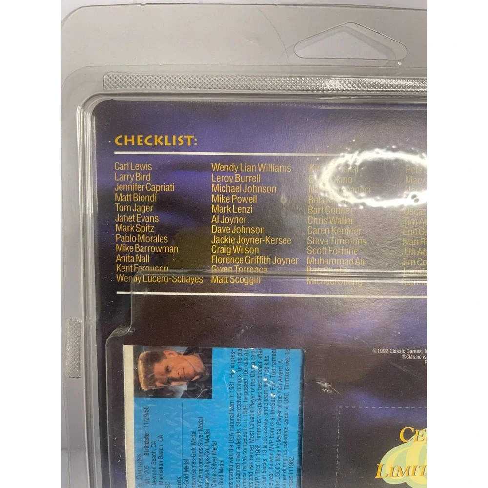 1992 Classic World Class Athletes Limited Edition 60 Card Set Factory Sealed